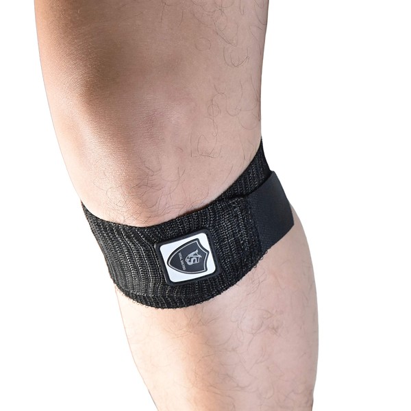 Vital Salveo- Elastic Breathable Knee Patella Wrap Compression Bandage Brace Support Straps for Pain Relief, Joint Stabilize for Men Women Basketball, Tennis, Soccer, Football (Pair)Black /2"* 16"