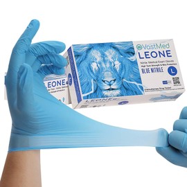 VASTMED 500PCs Dental Grade Examination Leone Nitrile Gloves 4.0G Finger Tips Texture Latex-Free Professional Grade Gloves