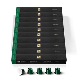 NESPRESSO Original Capriccio 100 Coffee Capsules, Arabica & Robusta Coffee, Medium Roast, Intensity 5, Ideal for Espresso