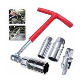 Mr. Gadget's Solutions 4PC T Bar Spark Plug Wrench Set Removal Tool 16mm 18mm 21mm