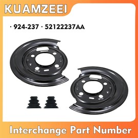 KUAMZEEI 2Pcs Rear Brake Dust Shield Backing Plate 924-237 52122237AA for Dodge Ram 2500 Pickup 2009-2010 for Dodge Ram 3500 2009-2010 for Ram 2500 2011 for Ram 3500 2011