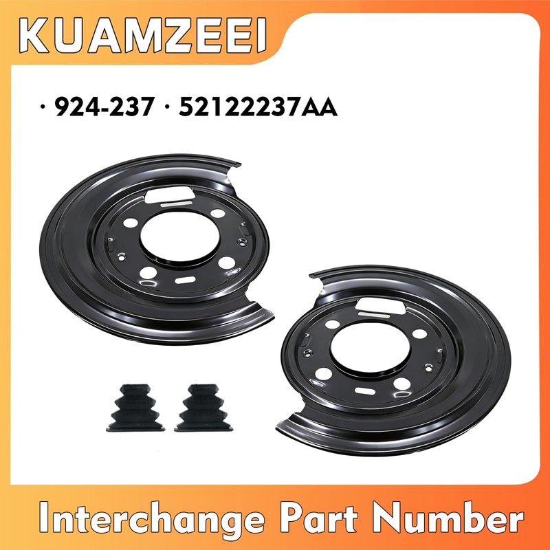 KUAMZEEI 2Pcs Rear Brake Dust Shield Backing Plate 924-237 52122237AA