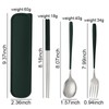 Travel Utensils with Case, Portable Lunch Box Utensils Set for