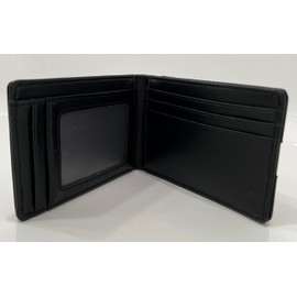 JLSW Men's Wallet with RFID Protection (Black-Black)