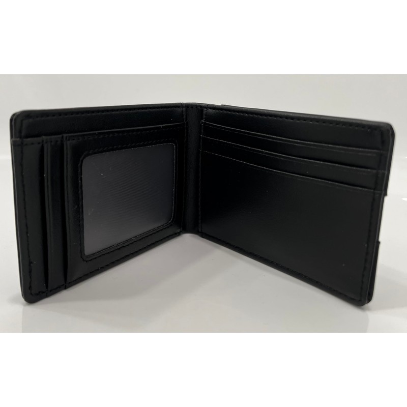 JLSW Men's Wallet with RFID Protection (Black-Black)