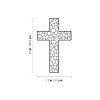 Unbranded Vinyl Wall Art Decal - Religious Cross - 27"