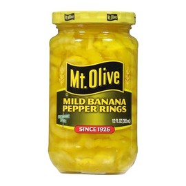 Mt. Olive Mild Banana Pepper Rings - 12 oz Glass Jar