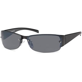 Sunglasses - Biker Sunglasses - Retro Glasses - Aviator Glasses New Wayfarer B475 - Black, One Size