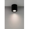 EDO Surface-Mounted Spotlight Clear Black IP44 Waterproof LED Ceiling Light