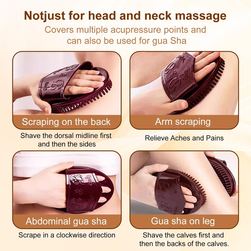 2Pcs Meridian Massage Brush,Full Body Massage Brush,Cepillos Meridianos,Eauty Salon Professional