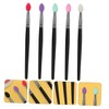 WOONEKY Professional Makeup Brush Set 5pcs Eye Shadow Brush Set