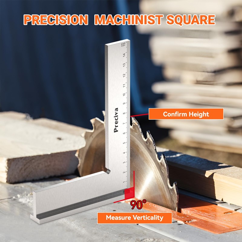 Preciva Engineer's Square 150 x 100 mm Try Square 90°