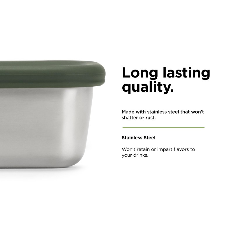 Klean Kanteen Rise Snack Box 1010619 Stainless Steel Leak-Proof Lunch