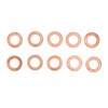 10Pcs M12 Copper Oil Drain Plug Washer Flat Sealing Gasket