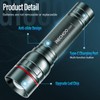 Rechargeable Flashlights High Lumens, G1000 Super Bright Flash Light Grey,