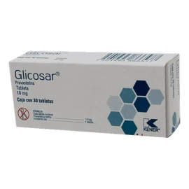 KENER Glicosar Pravastatina Pack De 10 Cajitas Con 30 Tabs De 10mg