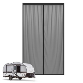Federedevo Magnetic Van Door Screen from Mosquito, Curtain Screens for RV Camper Trailer 33 x82 inch