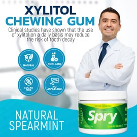 Spry Total Dental Health Kit, All Day Oral Care and Gum Health Kit Including Spry Xylitol Sugar Free Gum, Xylitol Sugar Free Candy Mints, Xylitol Oral Rinse and Spearmint Toothpaste with Xylitol