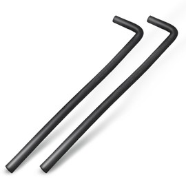 LS Swap Heater Hose Set 90 Degree Molded Heater Hose - 5/8" ID & 3/4" ID, 4" x 24" Length, Black