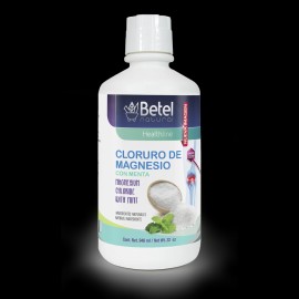 Betel Natural Cloruro de Magnesio con Menta Liquid 32 Oz - Magnesium Chloride with Mint