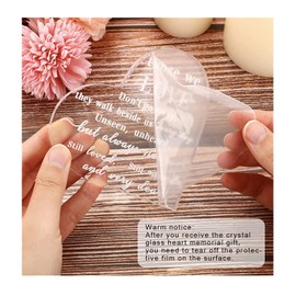 Pro-Noke Memorial Gift Sympathy Gifts Remembrance Gifts Table Decorations For Your Loss Loving Mom Grieving Mothers Remembrance (Heart)