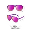 Jefoo Polarized Aviator Sunglasses for Women Men Retro Trendy Sports