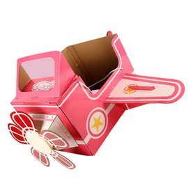 TOYANDONA Childrens Wearable Cardboard Airplane Toys Toddler Airplane Costume Cardboard Making Toy