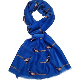 GFM® Women Scarf Pheasant Scarf Spring Summer All Seasons, X-Phe-791-Blue