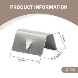 yorpyep 21 PCS Car Wind Deflector Clip, Car Window Glass Rain Shield Metal Buckle, Perfect Fit Wind and Rain Guide Groove Fixed Window Clip Repair Accessories, Compatible with HEKO G3 SNED (Silver)