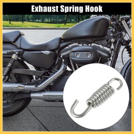 REPAIROCK Motorcycles Universal Exhaust Pipe Spring 40mm 1.57" Stainless Steel Exhaust Pipe Spring Hook Modified Accessory Auto Replacement Parts