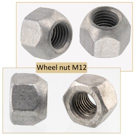 AERZETIX - C66671 - Set of 2 wheel nuts M12x1.5 mm - compatible with Ford, Mazda, Volvo OE numbers 1007487, 1447852, 1470843, 1576592, 6040307, 6702971, E820057S7 6, E82 6092S76