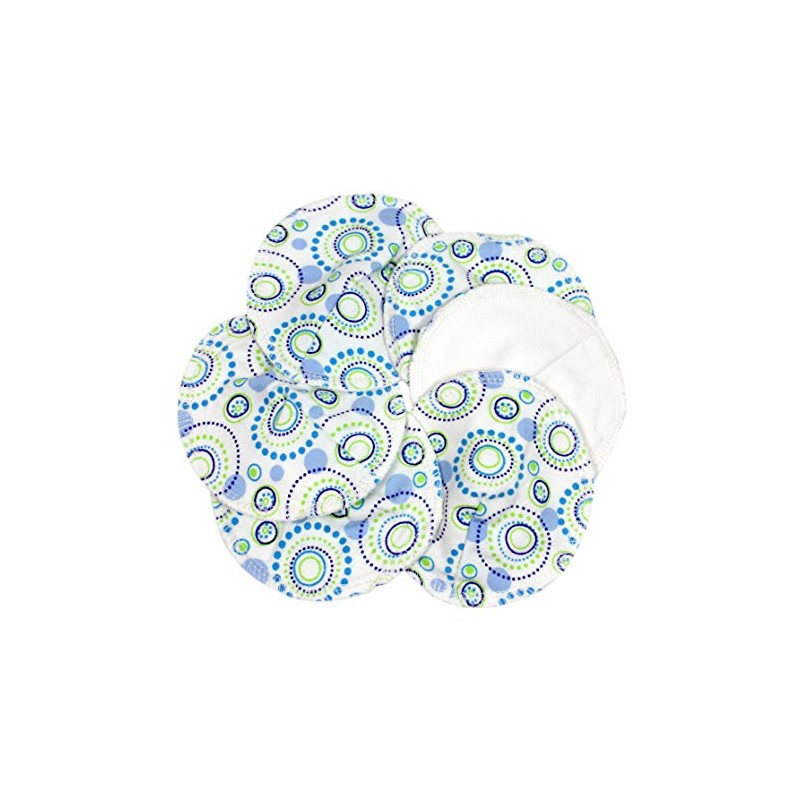 ImseVimse Cotton Nursing Pads Orbit Blue Pack of 6 3