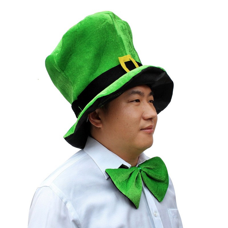 CreepyParty St. Patrick's Day Party Costume Suit Hat, Bow, Bow