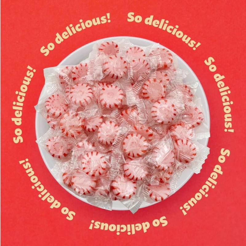 iLike! Cinnamon Starlight Mints Hard Candy, Individually Wrapped, 24-Ounce Pack