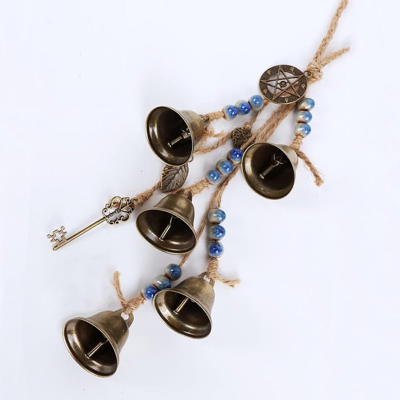 AIMALL 2 PCS Witch Wind Bell, Commemorative Door Bell with