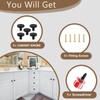 5 Pcs 30mm Round Cabinet Knobs Equipped with Screws and