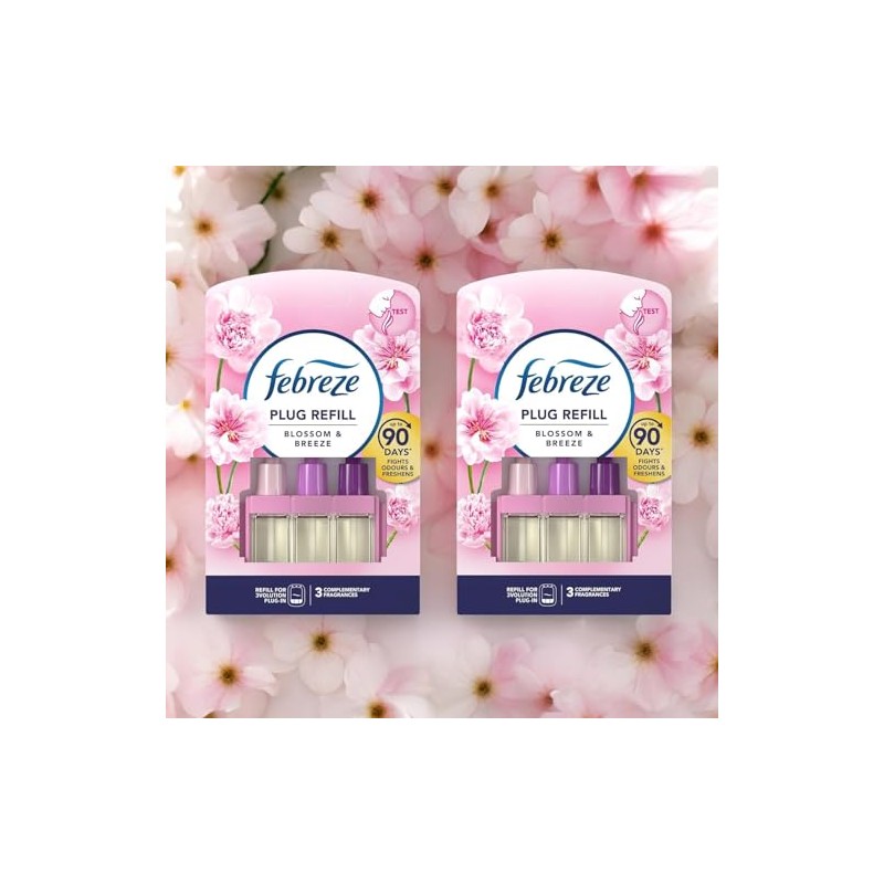 2 x Febreze 3Volution Plug-In Refills – Blossom & Breeze