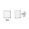 Philip Jones Silver Plated Square Stud Earrings