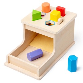 Montessori Toys for Babies 6-12 Months, Object Permanence Toys for Babies, 9 Month Old Baby Toys, Wooden Toys for Toddlers 1-3, Preschool Developmental Toys for Infants,1 Year Old Girl Boy Toys