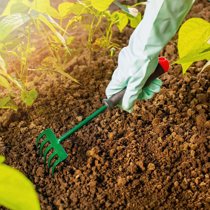 KADAX Rake, Small Rake with Handle, Leaf Rake Made of