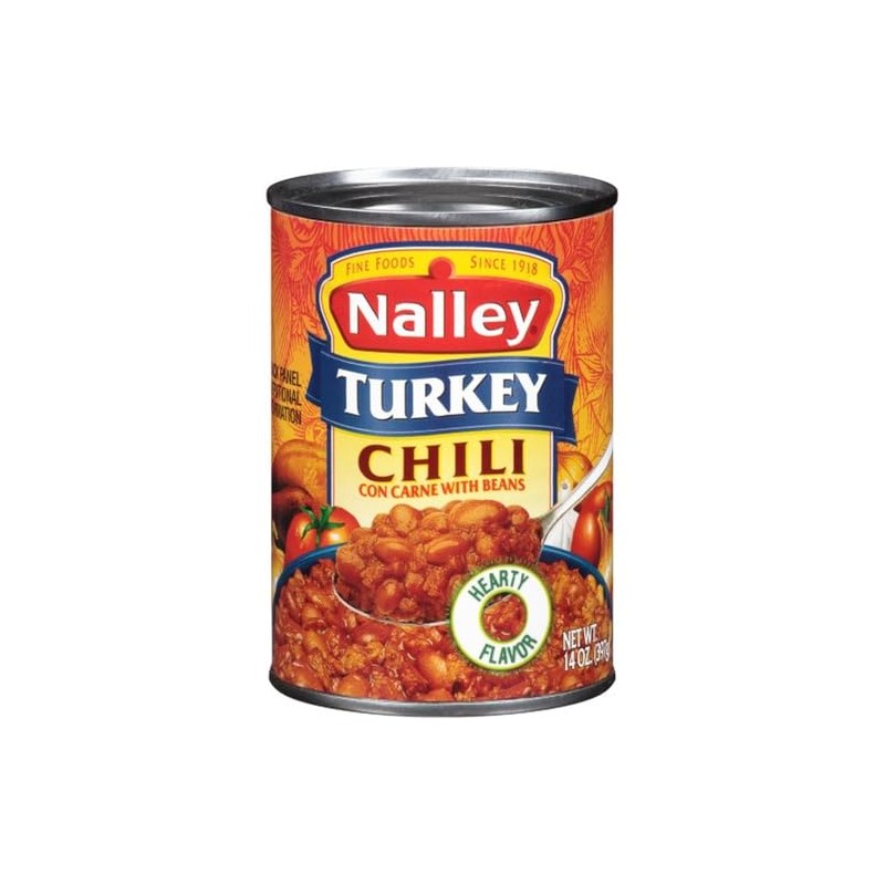 Nalley Turkey Chili Con Carne with Beans (Pack of 2)