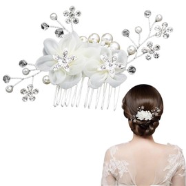 Doyime Pearl Hair Comb, Hair Ornament, Hair Accessory, Pearl, Flower Hairpin, Bride, Hair Clip, Handmade, Stylish, Yukata, Kimono, Furisode, Kimono, Tomesode, Kimono, Kimono, Tomesode, Kimono, Hair