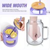 WINSA 50 oz Glass Water Bottles with Silicone Sleeve,Glass Tumbler