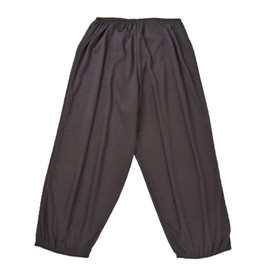 macch Petticoat Petticoat Pants [Convenient for Toilet with Elastic Hem] 23.6 inches (60 cm), Length 27.6 inches (70 cm), Long Gaucho, Wide Pants, See-through, Cold Protection, Cold Protection, Black