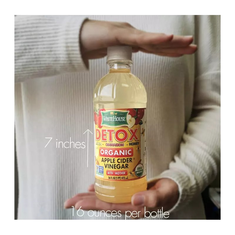 White House Detox Apple Cider Vinegar 16 fl oz x
