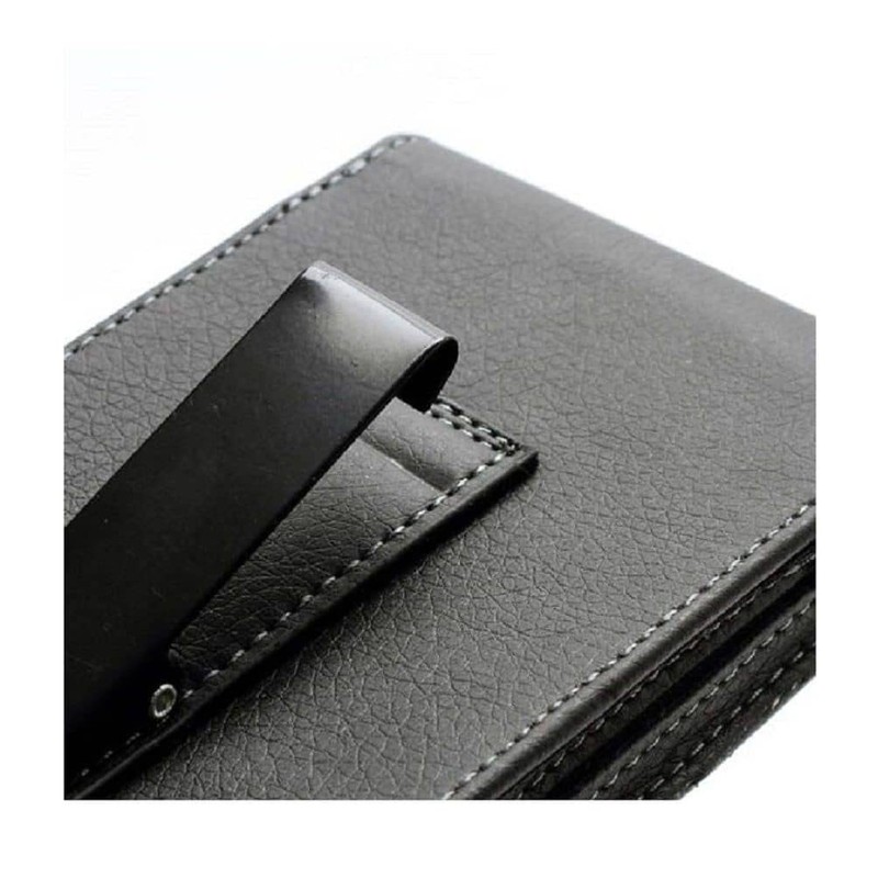 DFV mobile - Leather Flip Belt Clip Metal Case Holster