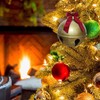 Inflatable Christmas Ball Bell Gaint Ornament with Red Bowknot PVC