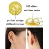 2 Pairs of 925 Silver Earring Backs Replacement, Hypoallergenic Large