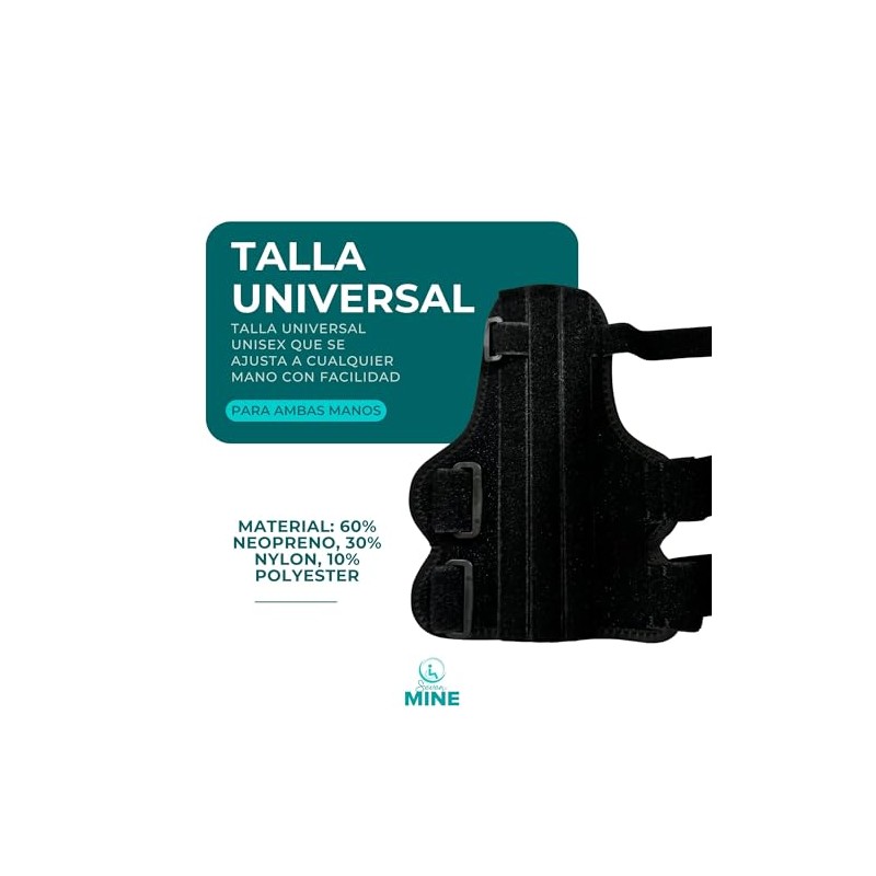 SEVEN MINE Ferula Larga para Pulgar - Talla Universal Unisex,