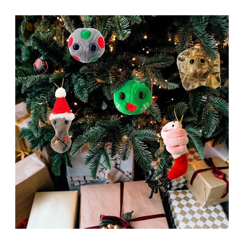 GIANTmicrobes Naughty Ornaments Gift Box, decorate with herpes, chlamydia and